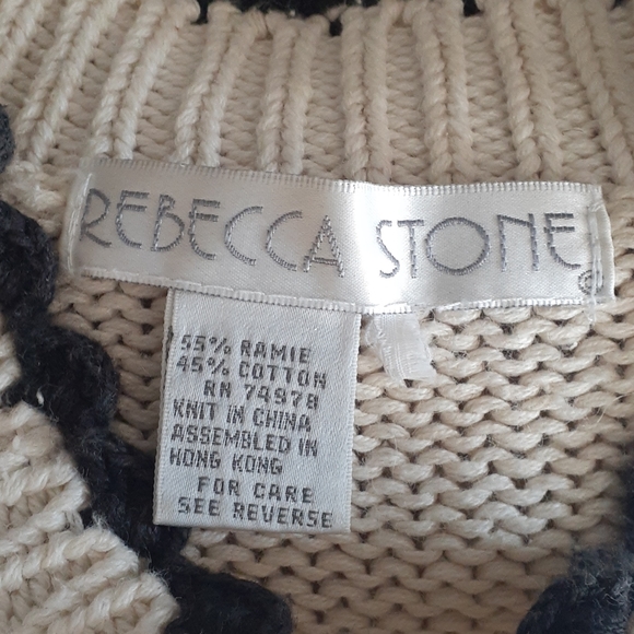 Vtg Rebecca Stone knitted sweaters sz large - Picture 12 of 17